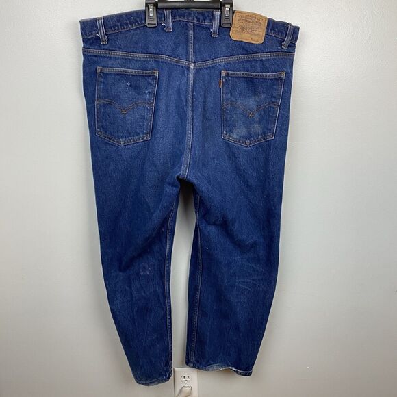 Levis Jeans Men's 44x30 Blue 80s‎ VTG Orange Tab 20505-0216 Made in USA Vintage - Picture 4 of 16